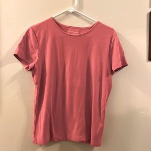 Women’s Short Sleeved T-Shirt, Pink, Croft & Barrow, Size Large, Good Condition